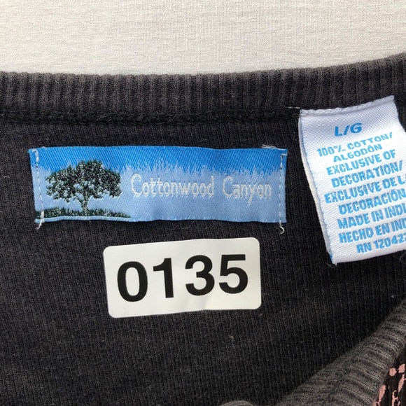 Y2K 2000s Ribbed Knit 100% Cotton Black Pink Cyber Punk Emo Goth 1/2 Button Up L - Picture 12 of 12